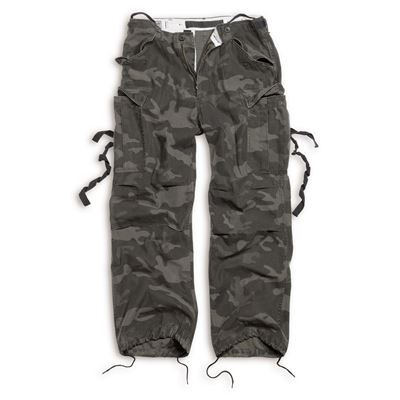 Pantaloni VINTAGE FATIGUE BLACK CAMO