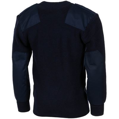 Maglione BW con tasca sul petto e spalline BLU MFH 05021G 2