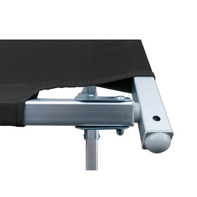 Letto da campo modello US CAMP pieghevole 600D con sacca NERO basic NATURE 54350-BL 4