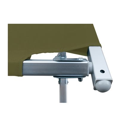 Letto da campo modello US CAMP pieghevole 600D con borsa VERDE basic NATURE 54350-OD 2