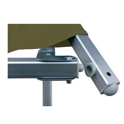 Letto da campo modello US CAMP pieghevole 600D con borsa VERDE basic NATURE 54350-OD 3