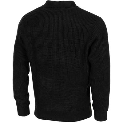 Maglione islandese TROYER con cerniera NERO MFH 05505A 2