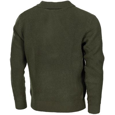 Maglione islandese TROYER con cerniera VERDE MFH 05505B 2