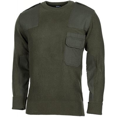 Maglione BW con tasca sul petto ACRILICO VERDE