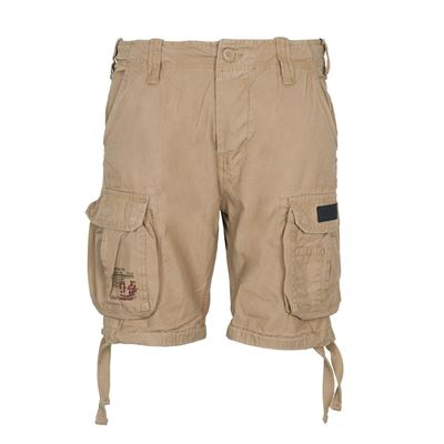 Pantaloncini AIRBORNE VINTAGE con toppa KHAKI