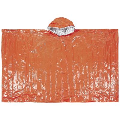 Poncho EMERGENCY ALU ARANCIONE/ARGENTO FOX Outdoor 08250 3