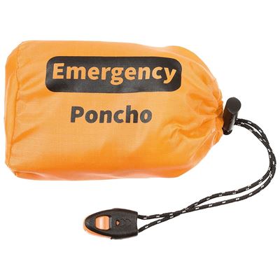 Poncho EMERGENCY ALU ARANCIONE/ARGENTO FOX Outdoor 08250 2