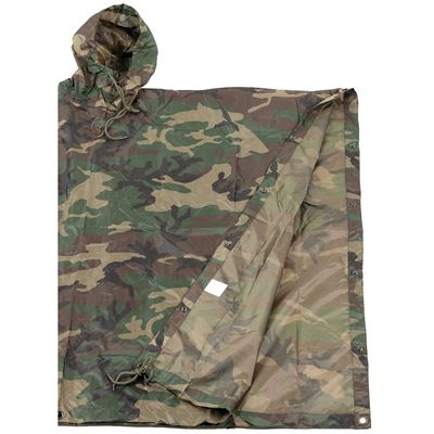 Poncho US rip-stop 144x223 cm WOODLAND MFH 08524T 2