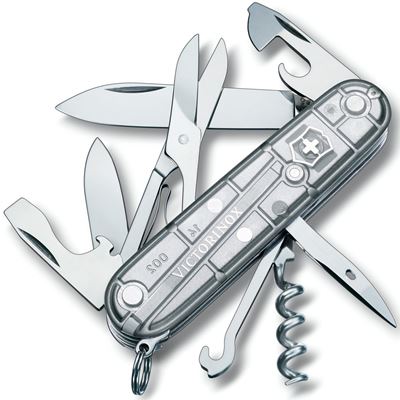 Coltello tascabile CLIMBER 91 mm ARGENTO trasparente