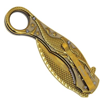 Coltello pieghevole MERMAID karambit ORO ElitEdge 10-A120GD 2