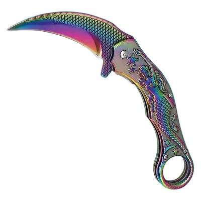 Coltello pieghevole MERMAID karambit DUHOVÝ