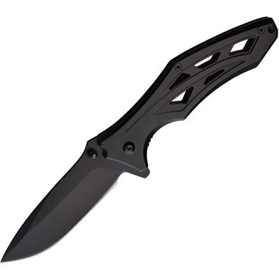 Coltello pieghevole BLACK ELITE con lama liscia