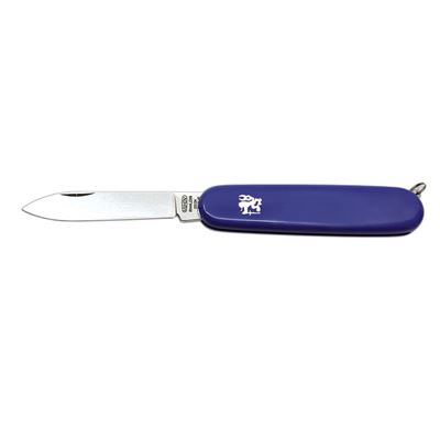 Coltello DŮSTOJNICKÝ 1A pieghevole INOX impugnatura PLASTICA BLU