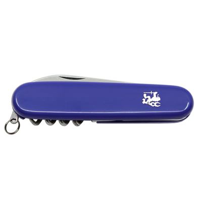 Coltello DŮSTOJNICKÝ 3B pieghevole INOX impugnatura PLASTICA BLU MIKOV 100-NH-3B 3