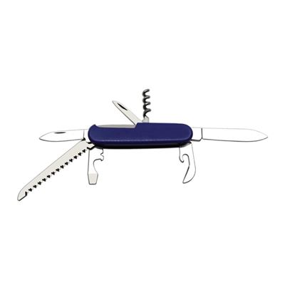 Coltello DŮSTOJNICKÝ 7A pieghevole INOX impugnatura PLASTICA BLU MIKOV 100-NH-7A 3