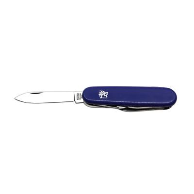 Coltello DŮSTOJNICKÝ 7A pieghevole INOX impugnatura PLASTICA BLU MIKOV 100-NH-7A 2