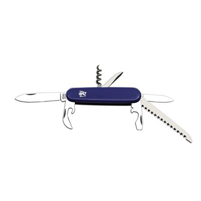 Coltello DŮSTOJNICKÝ 7A pieghevole INOX impugnatura PLASTICA BLU