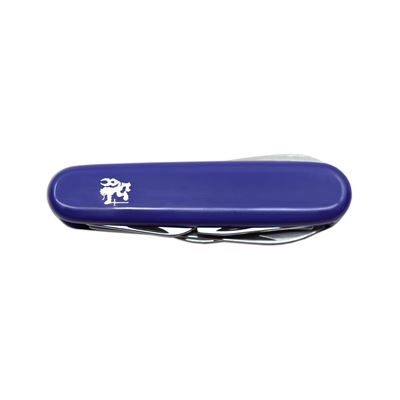 Coltello DŮSTOJNICKÝ 7B pieghevole INOX impugnatura PLASTICA BLU MIKOV 100-NH-7B 2