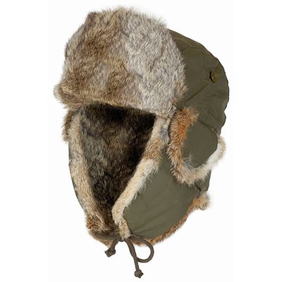 Beranice pelliccia di coniglio invernale VERDE