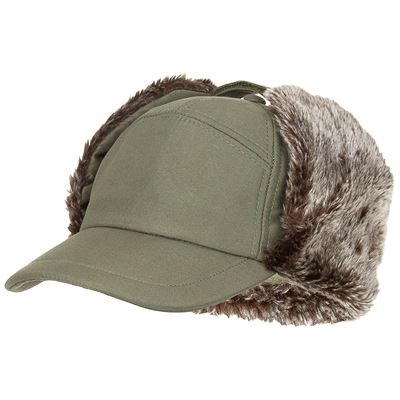 Cappellino con visiera TRAPPER invernale VERDE