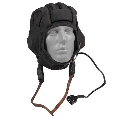 Casco da carrista dell'esercito ceco ESTIVO usato NERO