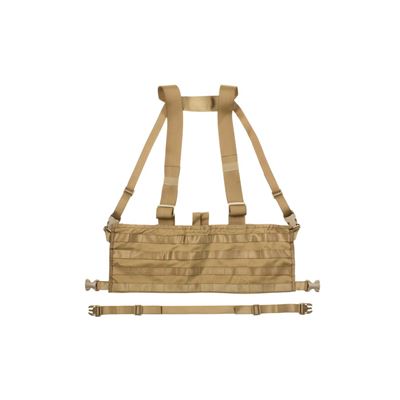 Gilet chest rig con sistema MOLLE PALS tessuto leggero 600D COYOTE