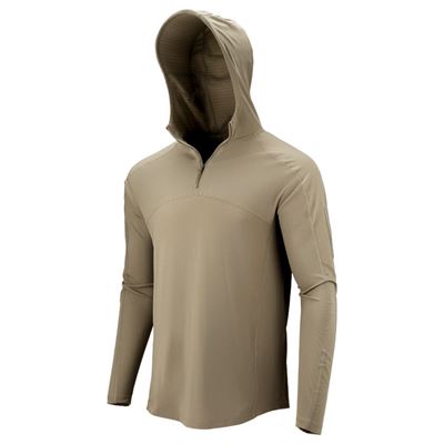 T-shirt tattica a manica lunga TRIDENT SILVER TAN