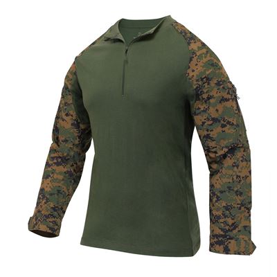 Camicia tattica con cerniera AIRSOFT COMBAT DIGITAL WOODLAND ROTHCO 10224 2