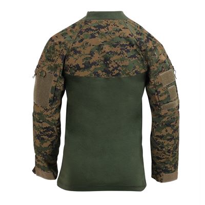 Camicia tattica con cerniera AIRSOFT COMBAT DIGITAL WOODLAND ROTHCO 10224 3