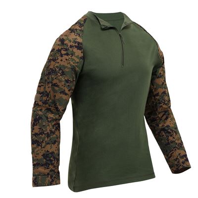 Camicia tattica con cerniera AIRSOFT COMBAT DIGITAL WOODLAND