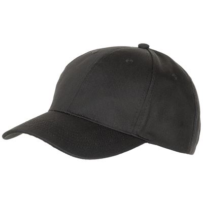 Cappellino tipo baseball americano regolabile NERO
