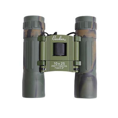 Binocolo 10x25 pieghevole mimetico WOODLAND