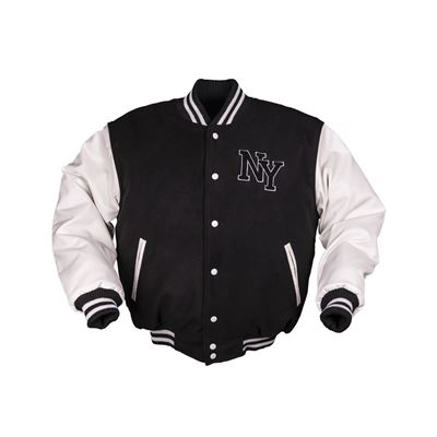 Giacca NY baseball NERO/BIANCO