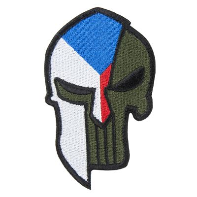 Patch bandiera Ceca + SPARTAN PUNISHER velcro COLORATA
