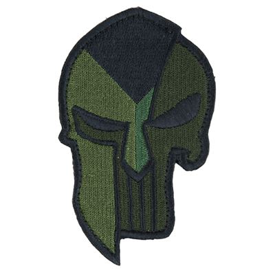 Patch bandiera Ceca + SPARTAN PUNISHER velcro VERDE