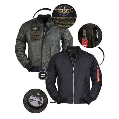 Giacca bomber MA1® SUMMER NERA MIL-TEC® 10401502 2