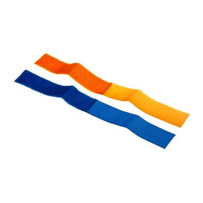 Set di bandierine da polso per i giocatori 5 + 5 pezzi BLU / ARANCIONE INVADERGEAR 104104 2