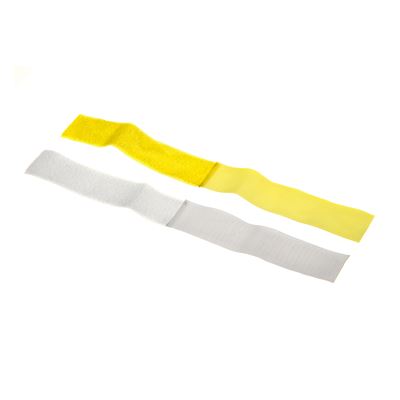 Set di bandierine da polso per i giocatori 5 + 5 pezzi GIALLO / BIANCO INVADERGEAR 104105 2
