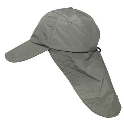 Cappello SAHARA con protezione per il collo VERDE