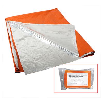 Pellicola di salvataggio Alu 210x130 cm ARANCIONE / ARGENTO