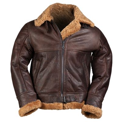 Giacca in pelle US B46 SHEEPSKIN MARRONE