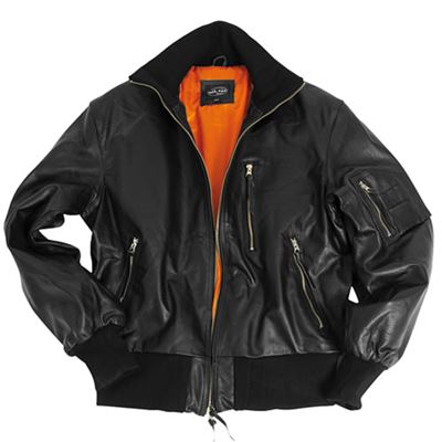 Giacca in pelle BW AVIATOR NERA