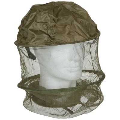 Cappello con zanzariera e bordo VERDE