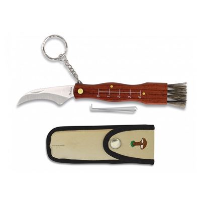 Coltello pieghevole da funghi con pinzetta