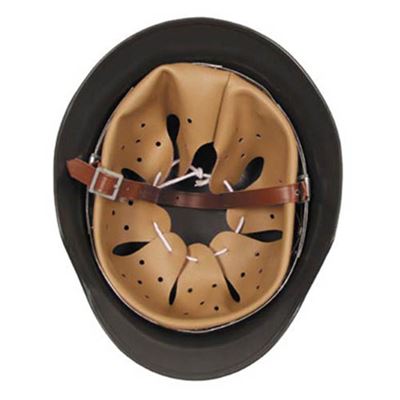 Casco d'acciaio della Seconda Guerra Mondiale con interno in pelle VERDE MFH 10553B 2