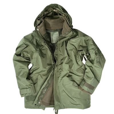 Giacca US con imbottitura in FLEECE VERDE