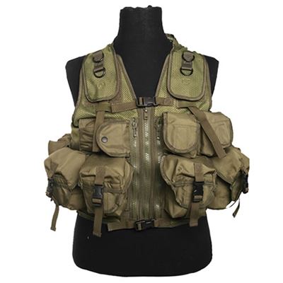 Gilet tattico a 9 tasche VERDE