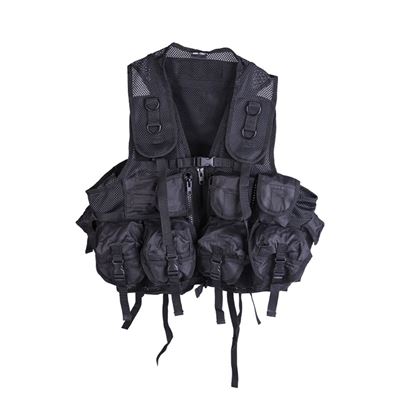 Gilet tattico a 9 tasche NERO