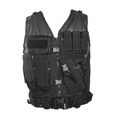 Gilet tattico CROSSDRAW USMC NERO