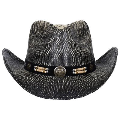 Cappello di paglia TEXAS NERO